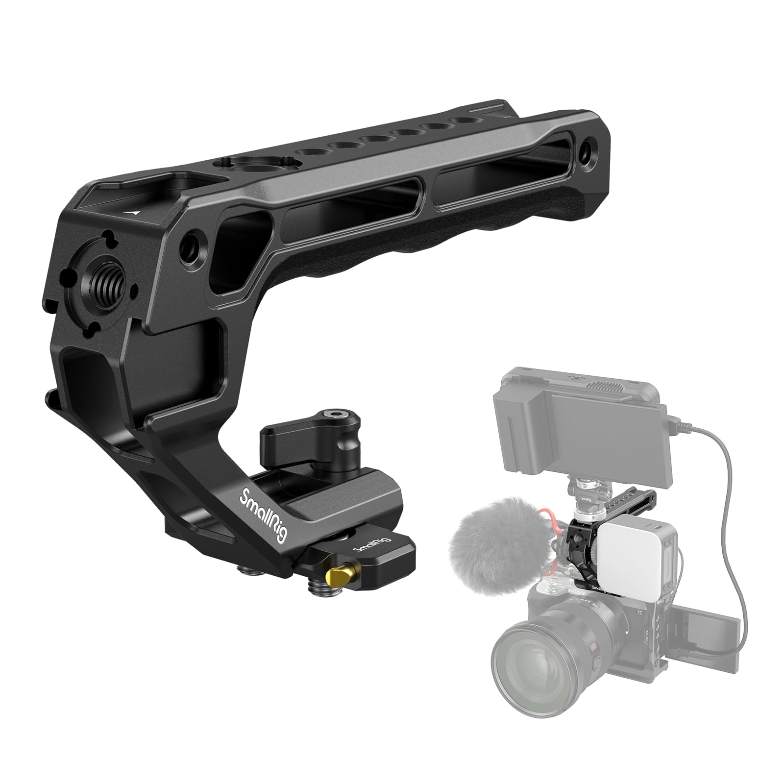SmallRig Lightweight NATO Top Handle for DSLR Camera Cage - 4345 | Universal Top