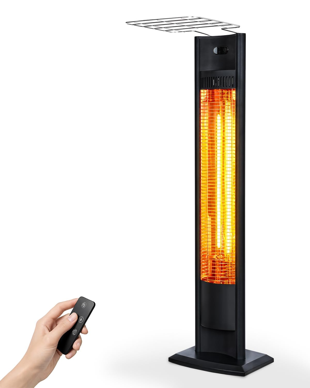 hykolity Electric Patio Heater 38.5in, 1500W Infrared Indoor & Outdoor, Portable