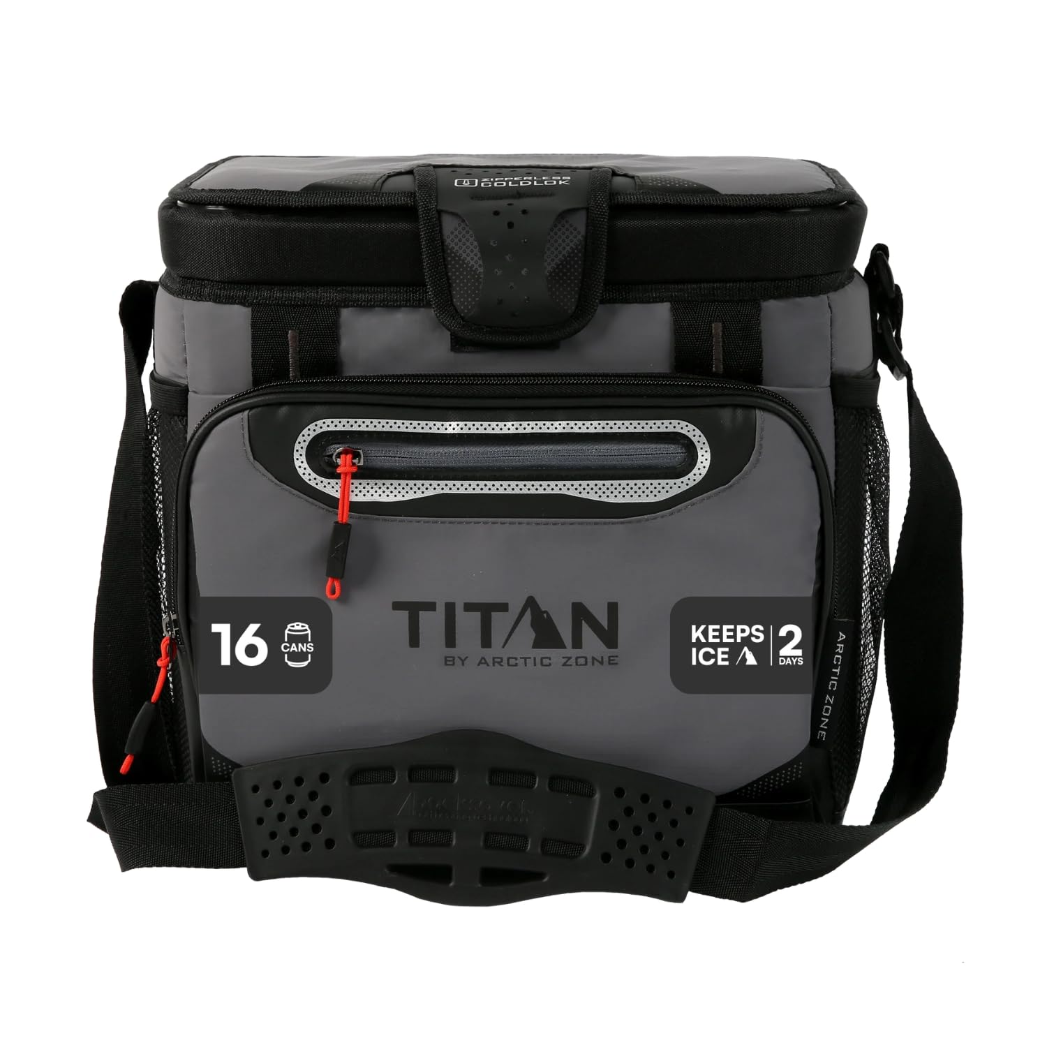 Titan Zipperless HardBody Cooler, Keeps Ice 2 Days | Durable soft cooler with ea