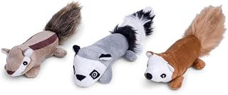 Petface Furry Sticks - Chipmonk/Raccoon/Squirrel Small Dog/Puppy Toys (Pack of 1)