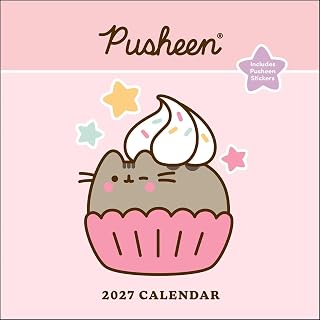 Pusheen 2027 Wall Calendar with Stickers
