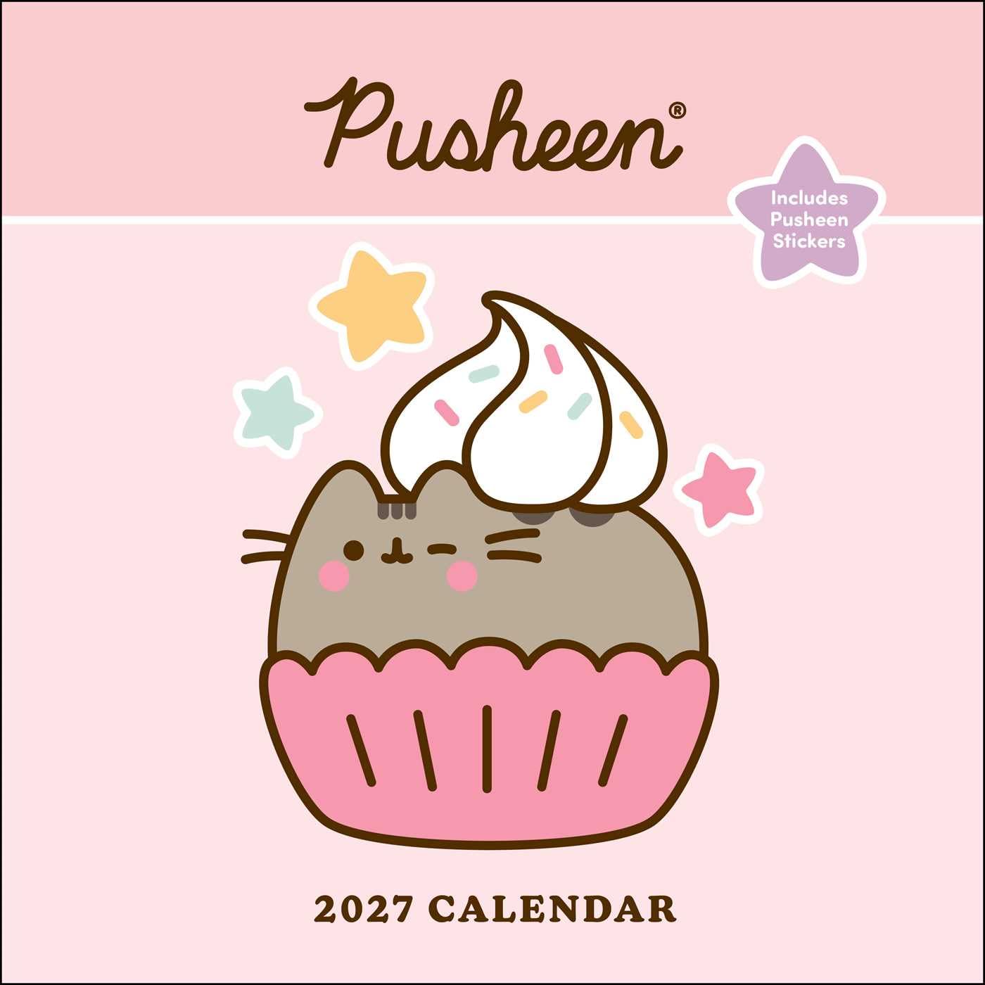 Pusheen 2027 Wall Calendar with Stickers