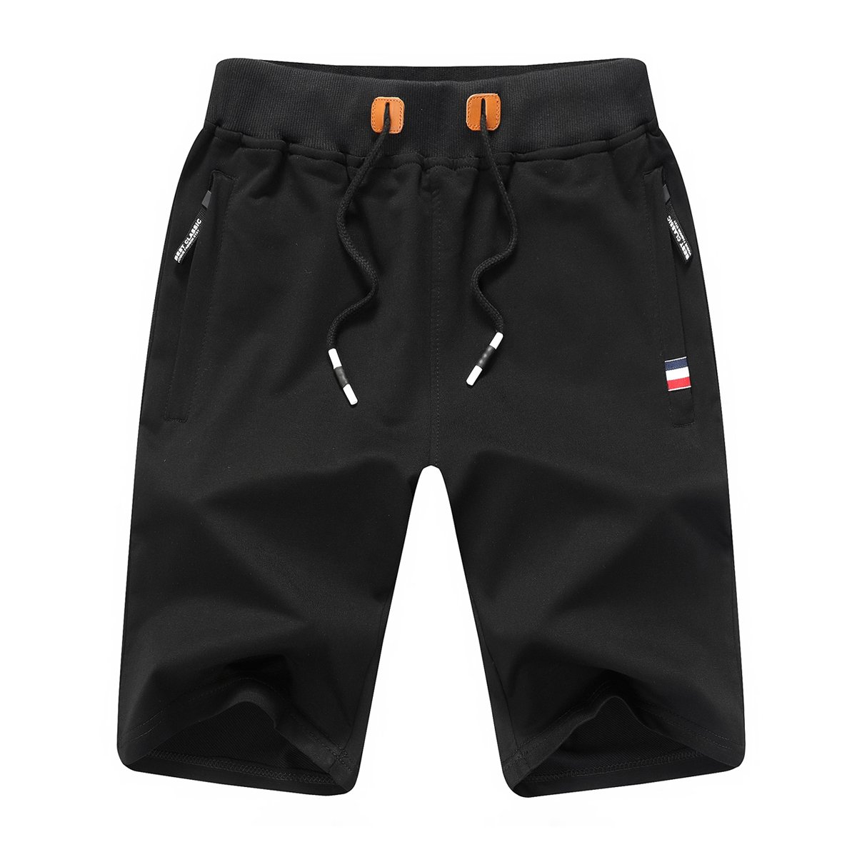 JustSun Kurze Hosen Herren Sport Shorts Sporthose Herren Jogginghose Mit Reißver