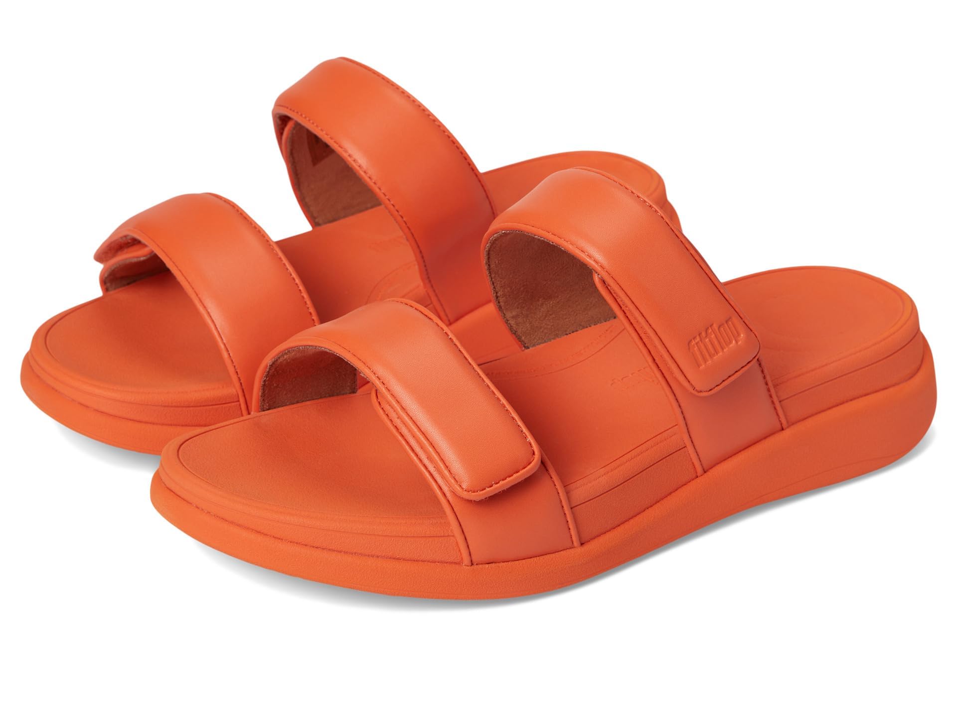 Fitflop F-mode Go Adjustable Flatform Two-bar Slides Slippers SandalsWomen