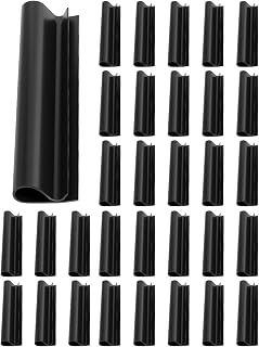 60 Pcs 4.7" Winter Pool Cover Clips Closing Kit for Above Ground | Steel Wall Pools, Wind Guard Clamps for Securing Cover Tightly, Black