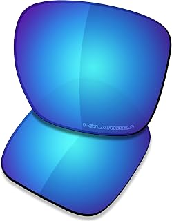SAUCER Premium Replacement Lenses for Oakley Sliver XL OO9341 | Sliver XL Low Bridge Fit OO9346 Sunglasses High Defense - Glacier Blue Polarized