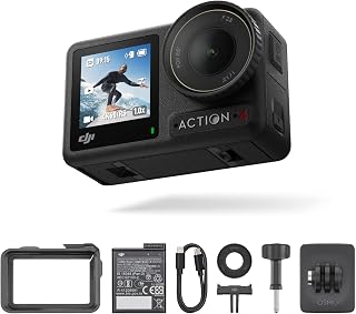 DJI Osmo Action 4 Standard Combo, 4K/120fps Action Camera | Waterproof, 1/1.3-Inch Sensor, Stunning Low-Light Imaging, 10-bit & D-Log M Color Performance,a Long-Lasting 1770 mAh Battery