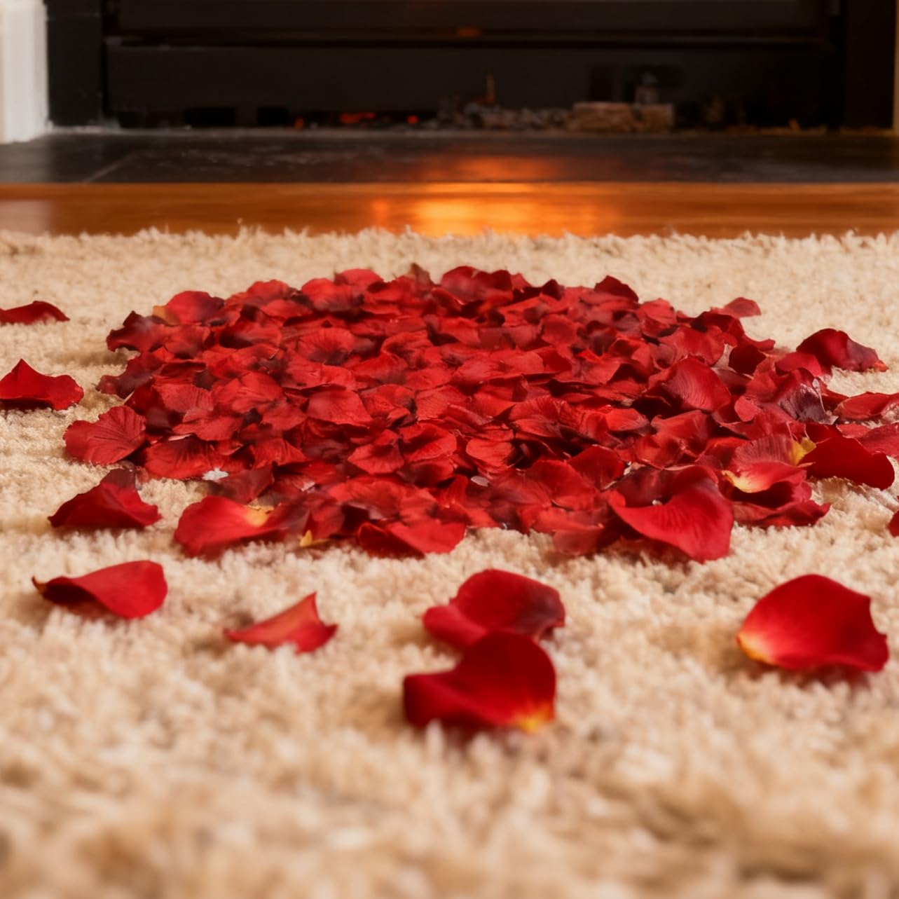 2000 Pcs Dark Red and Black Silk Rose Petals Polyester Artificial Flower Decorat
