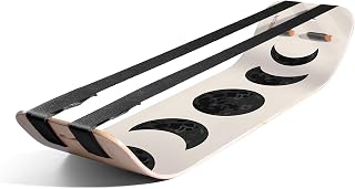 GIBBON SlackBoard Plus, Plus & Stand - 2-in-1 Slackline Balance Board for Adults - Workout Equipment Home Gym Training - Slack Board Wooden Balance Trainer - Standing Desk Exercise, Yoga, Agility