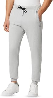 FM London Slim Fit Joggers for Men - Mens Joggers with Zip Pockets Ideal for Every Day Wear and Sports - Comfortable and Soft