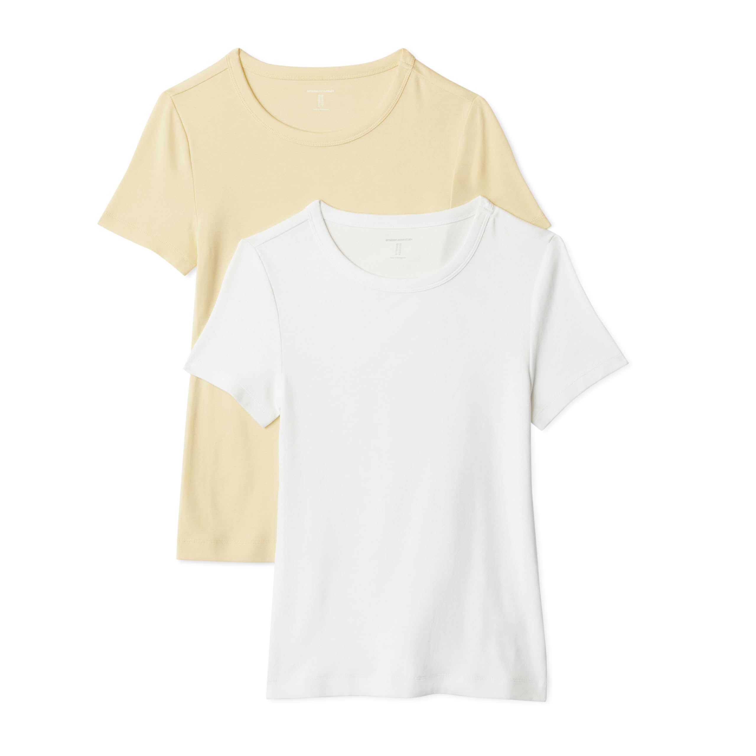 Amazon Essentials Women's Slim Fit Short Sleeve Box-Neck T-Shirt