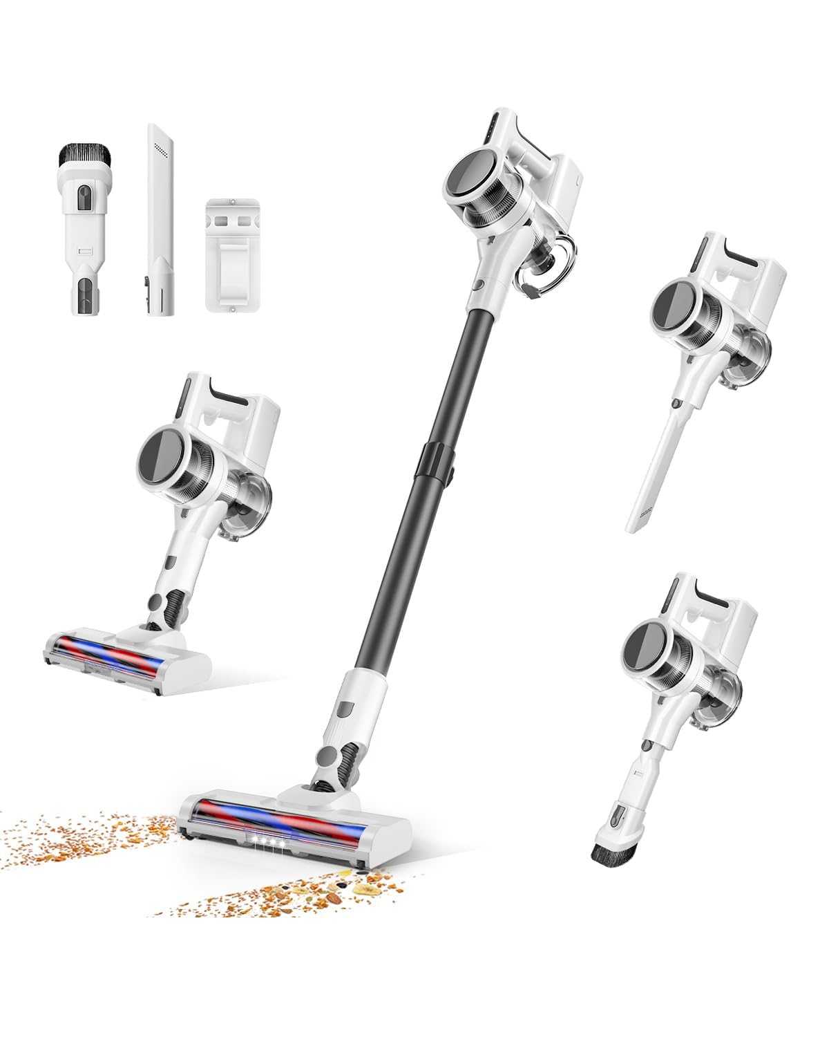 Ljuren Cordless Vacuum Cleaner 4-in-1 Multi-Functional, 80,000 RPM High Power Su