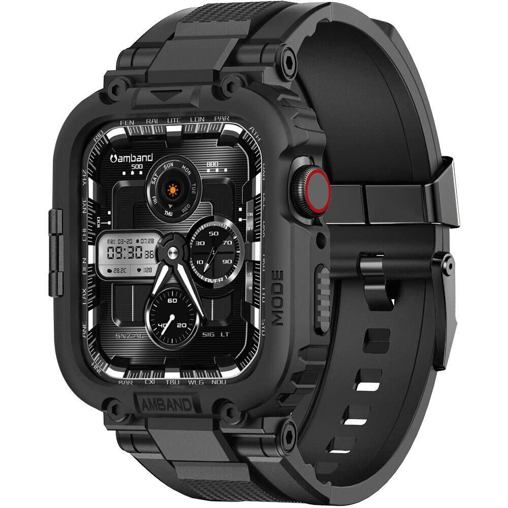 amBand Bands Compatible with Apple Watch 9/8/7/6/5/4 & SE 3/2/1 45mm/44mm Case f