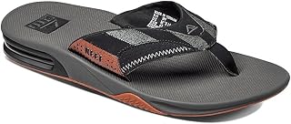 Reef Fanning Prints, Sandali Uomo, Multicolore Borgogna Strisce, 46.5 EU