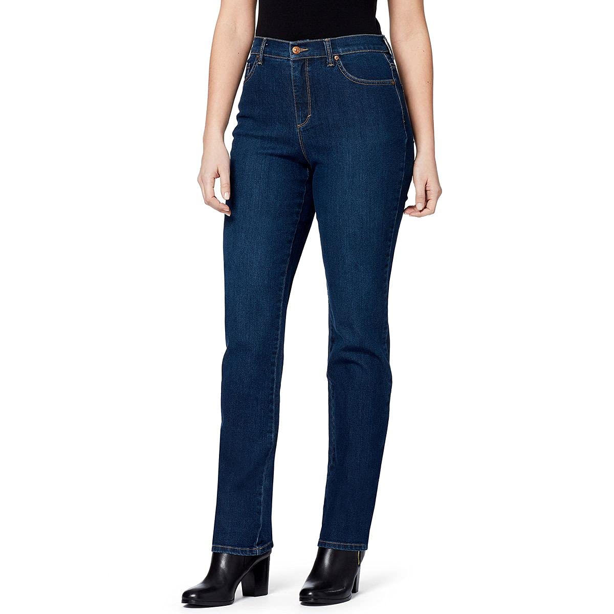 Gloria Vanderbilt Women's Classic Amanda Tapered High Waist Jeans, Madison