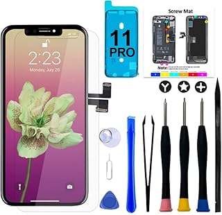 Brinonac Compatible iPhone 11 Pro LCD Screen Replacement Kit - 5.8", 3D Touch Compatible - Repair Tools and Protective Film Included