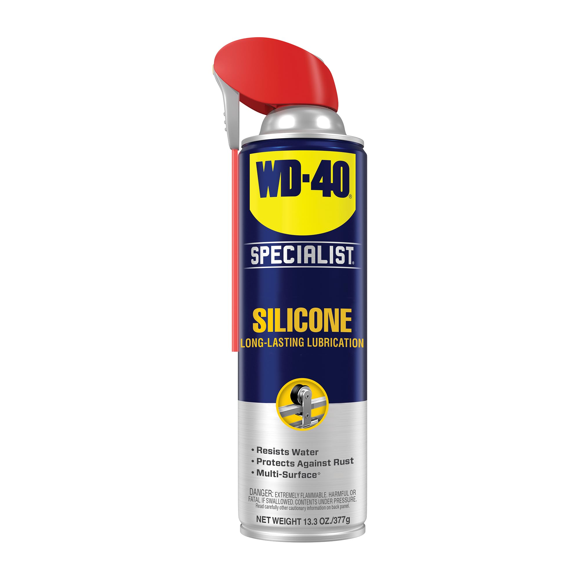 WD-40 Specialist Silicone Lubricant, New Bigger Can, 13.3 OZ [1-Pack] | Safe on 