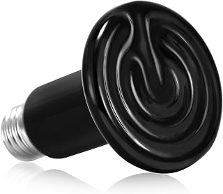 NEPTONION Ceramic Heat Emitter - 100W Reptile Heat Lamp, No Light Emitted Bulb, Reliable and Safe Heat Bulb for Reptile & Amphibian