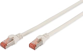 DIGITUS Câble LAN Cat 6-0,5m - RJ45 Câble réseau - S/FTP blindé - Compatible Cat 6A & Cat 7 - Blanc