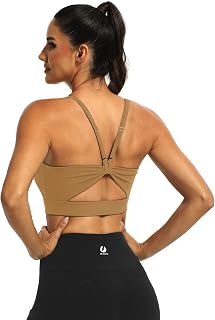 Reggiseni sportivi da donna ad alto impatto, push-up, con cavità sulla schiena, per allenamento e corsa