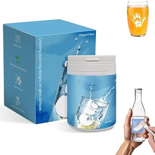X-Txxlplus Glass Etching Cream, 13 Oz | Blue Packaging, Fast-Acting Formula, Permanent Frosted Finish, Glass and Mirrors, Easy Water Clean-Up, DIY Crafts, Refills