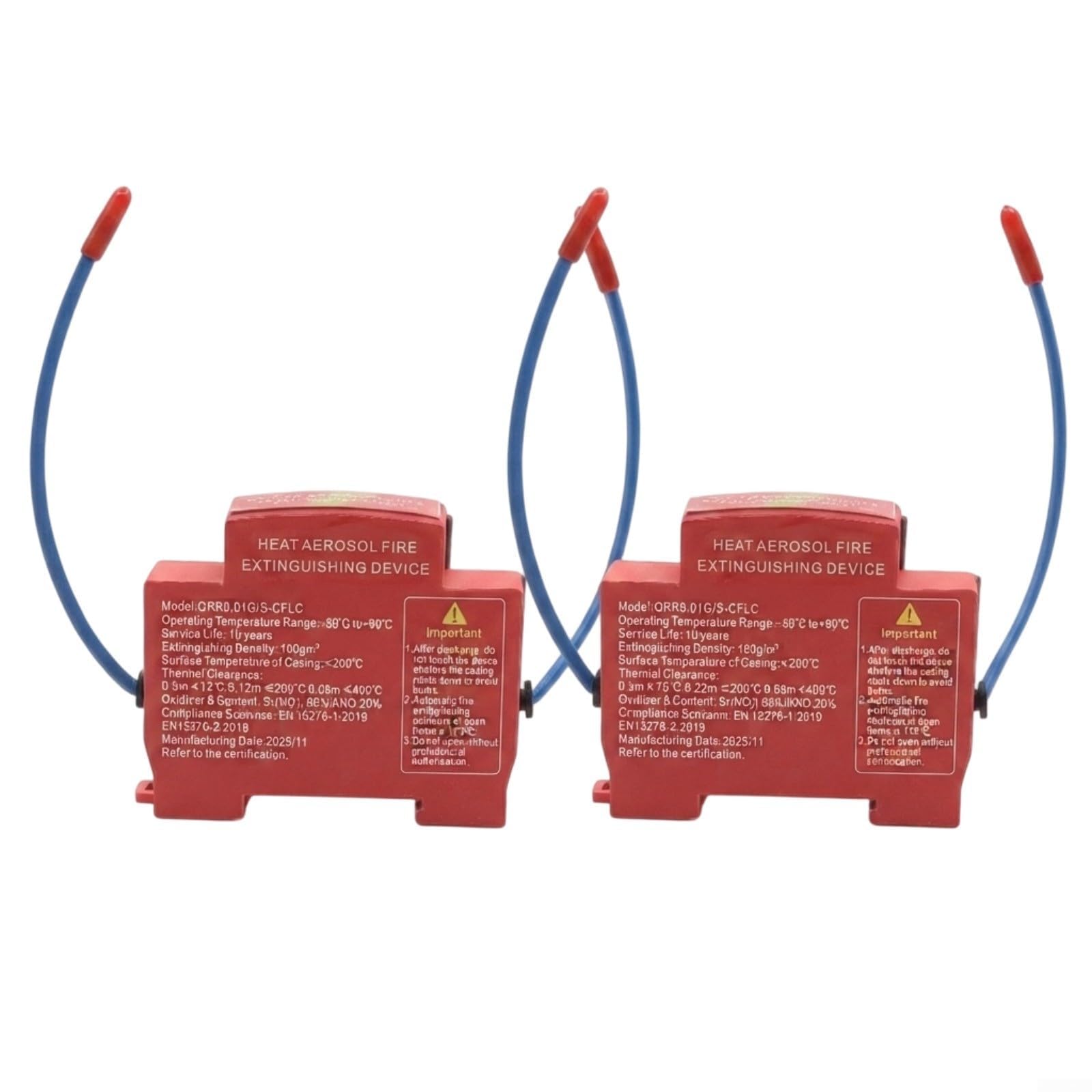 Helilyco 2 Pack Automatic Aerosol Fire Extinguishing Device (10g) | Automatic Fi