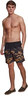 Urban Classics Block Swim Shorts Men's Swimming Shorts Red Basics Streetwear