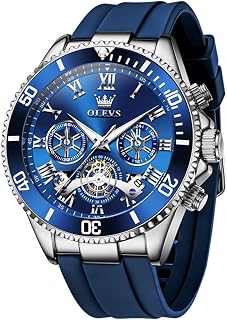 OLEVS Men Waterproof Luminous Automatic Date Minimalist Analog Quartz Watch