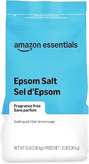 Amazon Essentials Epsom Salt Soak, Magnesium Sulfate USP, 3 Pound, 1-Pack (Previously Amazon Basics)