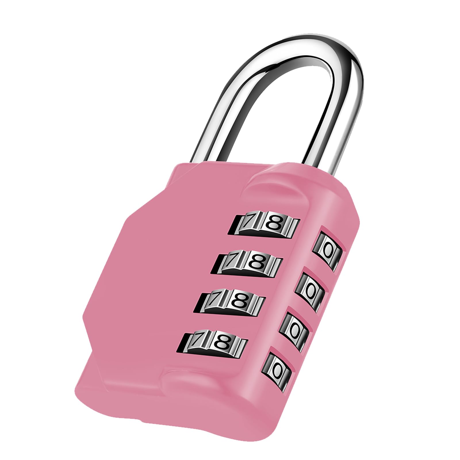 NAGE Padlocks with Code, Combination Padlock for Gym Locker (1P, Pink) | 4 Digit