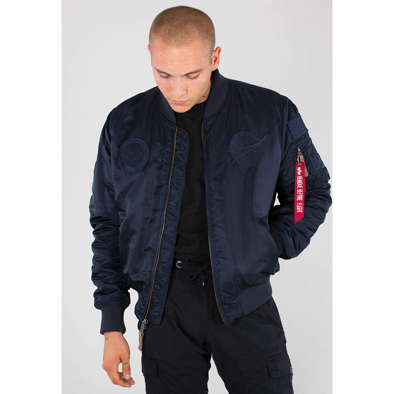 ALPHA INDUSTRIES Alpha Industries Ma-1 Vf Nasa Bomber Jacket for Men Jackets (Pa