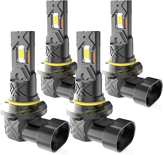 LED Headlight Bulbs Fit for Toyota Avalon 2000-2007,9005 9006 High Low Beam Led Headlights,1:1 Design 6000K Cool White Super Bright Headlight Bulb Kit,Plug and Play,4-Pack