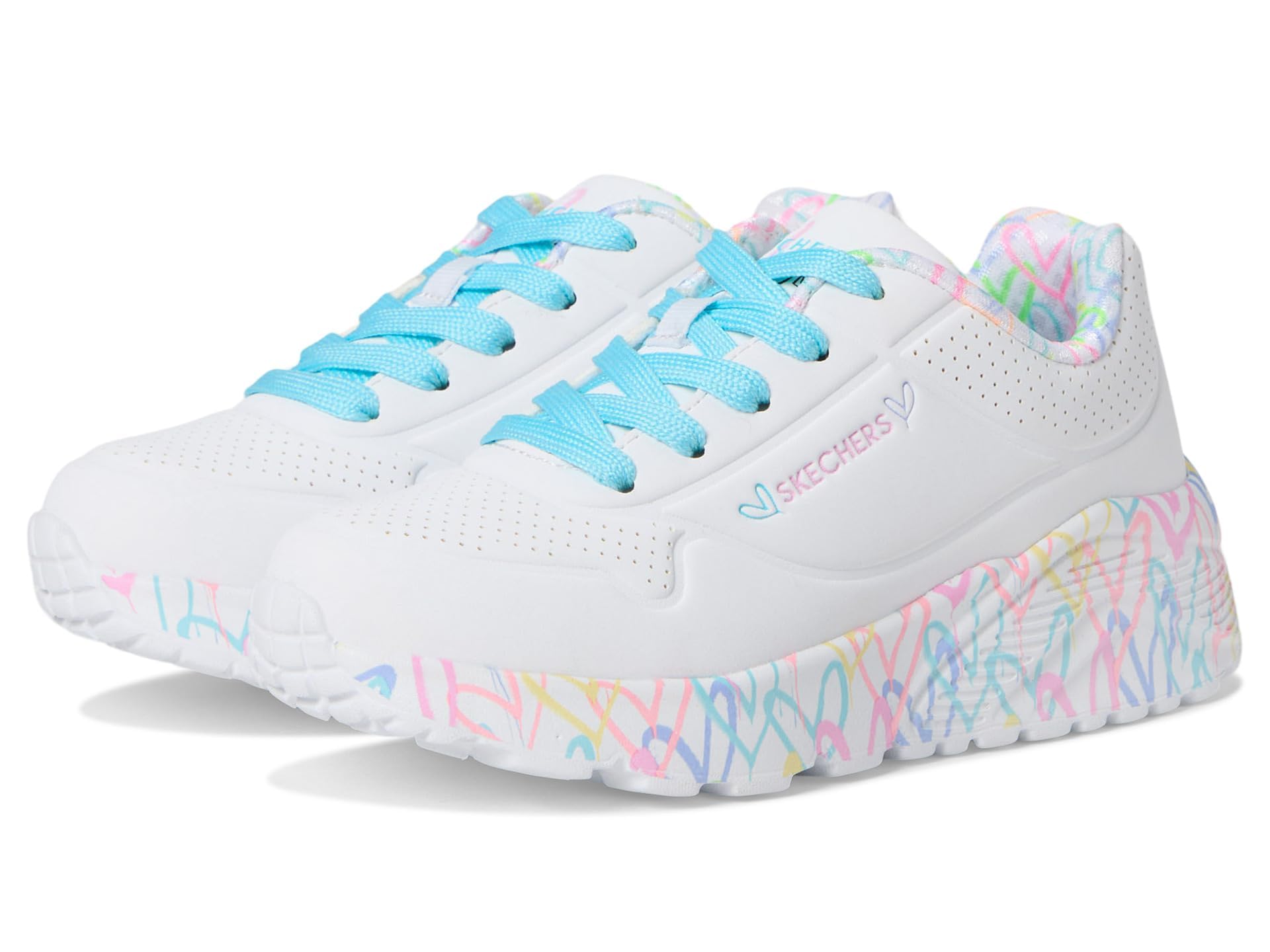 Skechers Uno Lite Lovely Luv Sneakers, Girls and Girls Sports Shoes