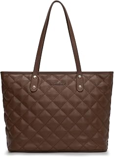 Montana West Quilted Handbag for Women Tote Purse Shoulder Bag Large Fashion Hobo Purse