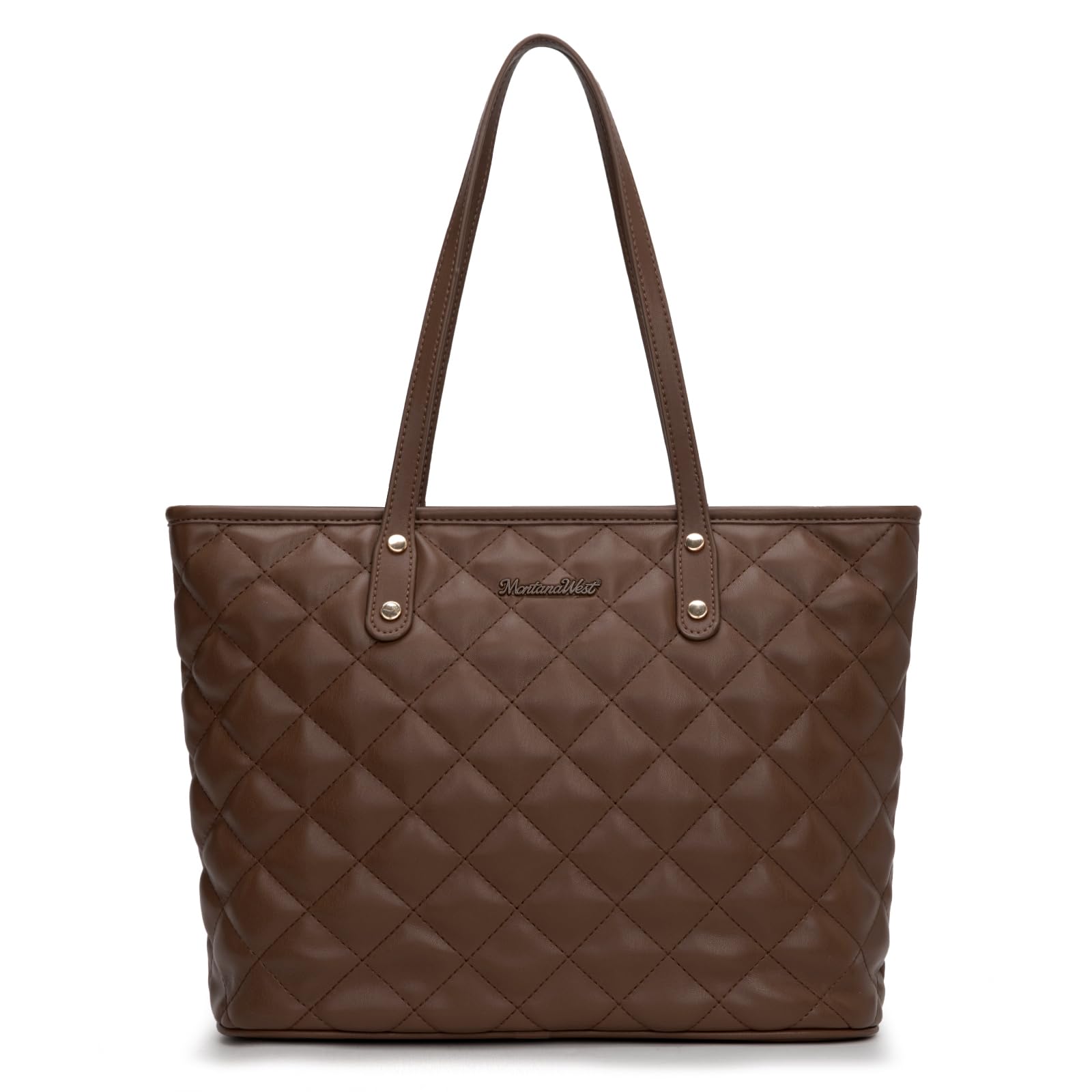 Montana West Quilted Handbag for Women Tote Purse Shoulder Bag Large Fashion Hob
