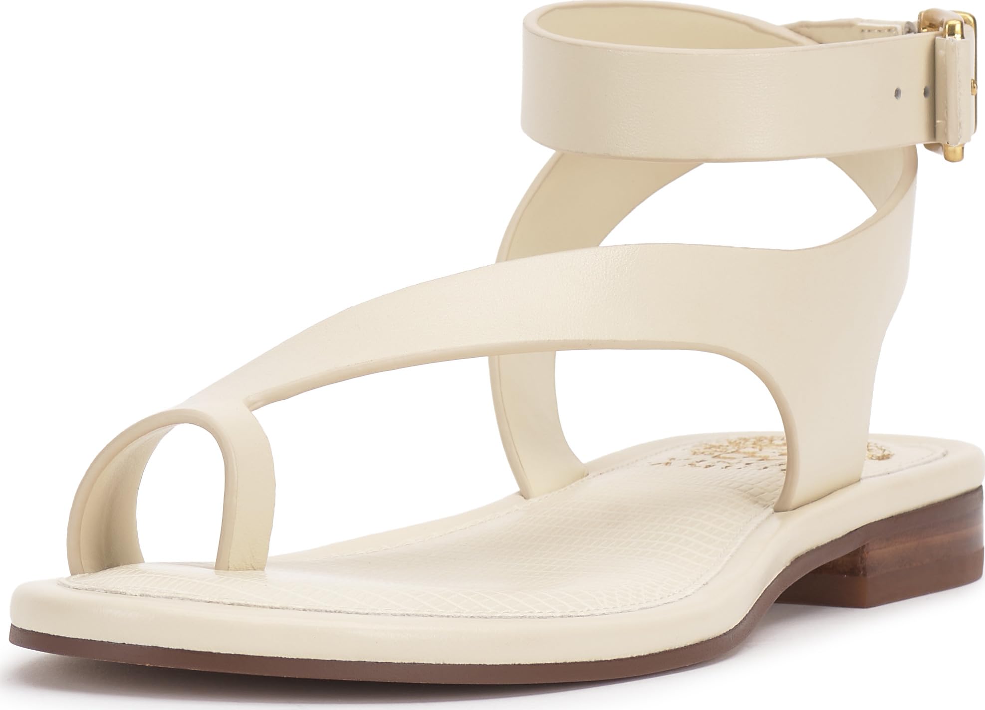 Vince Camuto Damen Liba Flache Sandale, Panna Creme, 37 EU
