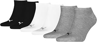 Puma - Men's Running Socks, Grey/Black/White, Size 35 (Spain)