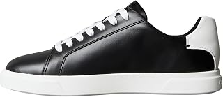 Calvin Klein Women's Sneakers with Moulded Leather Sole, Black (Black), 35 EU