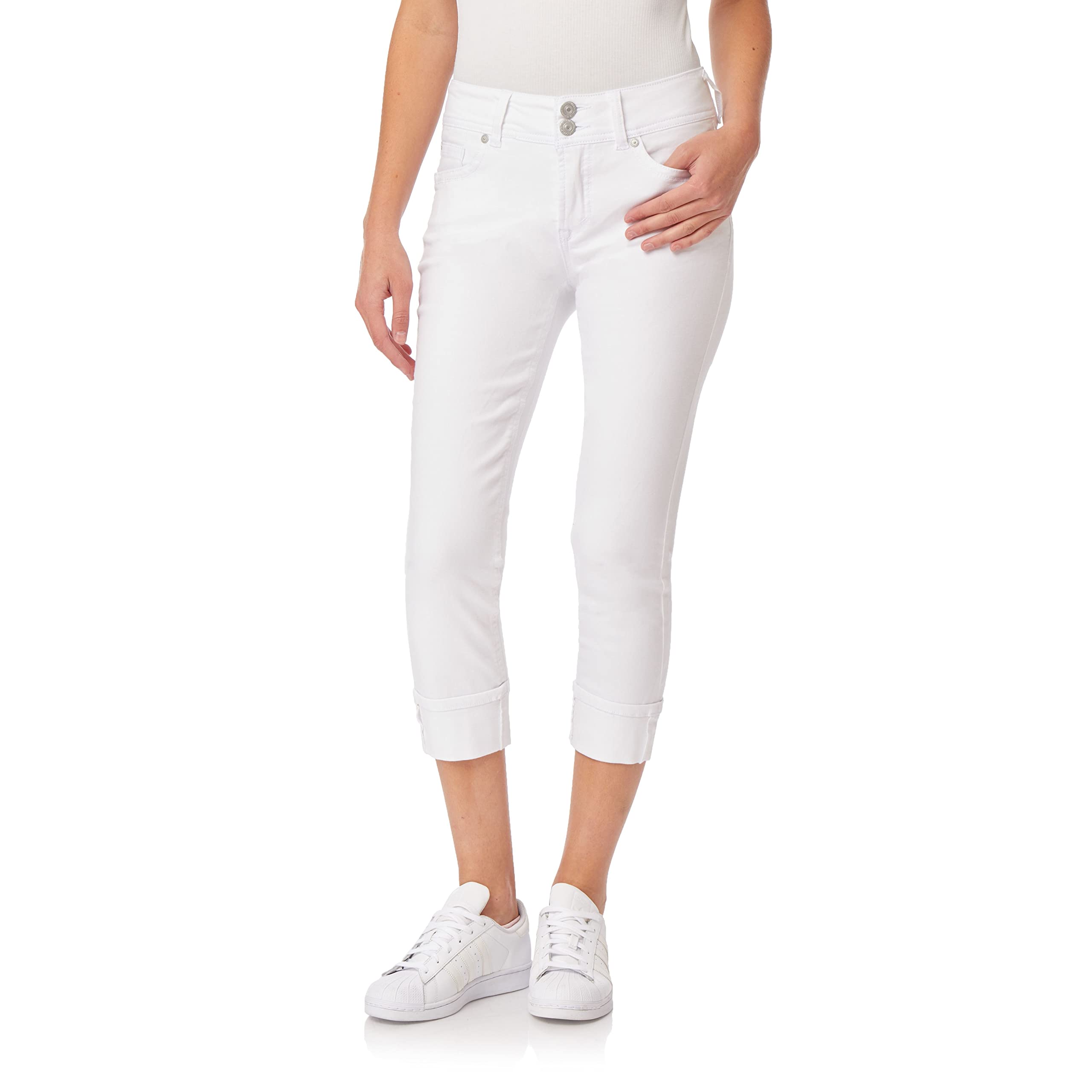 WallFlower Luscious Curvy Cropped Jeans for Women