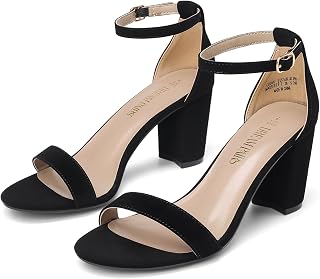 DREAM PAIRS Women's Chunky Block Heel Sandals