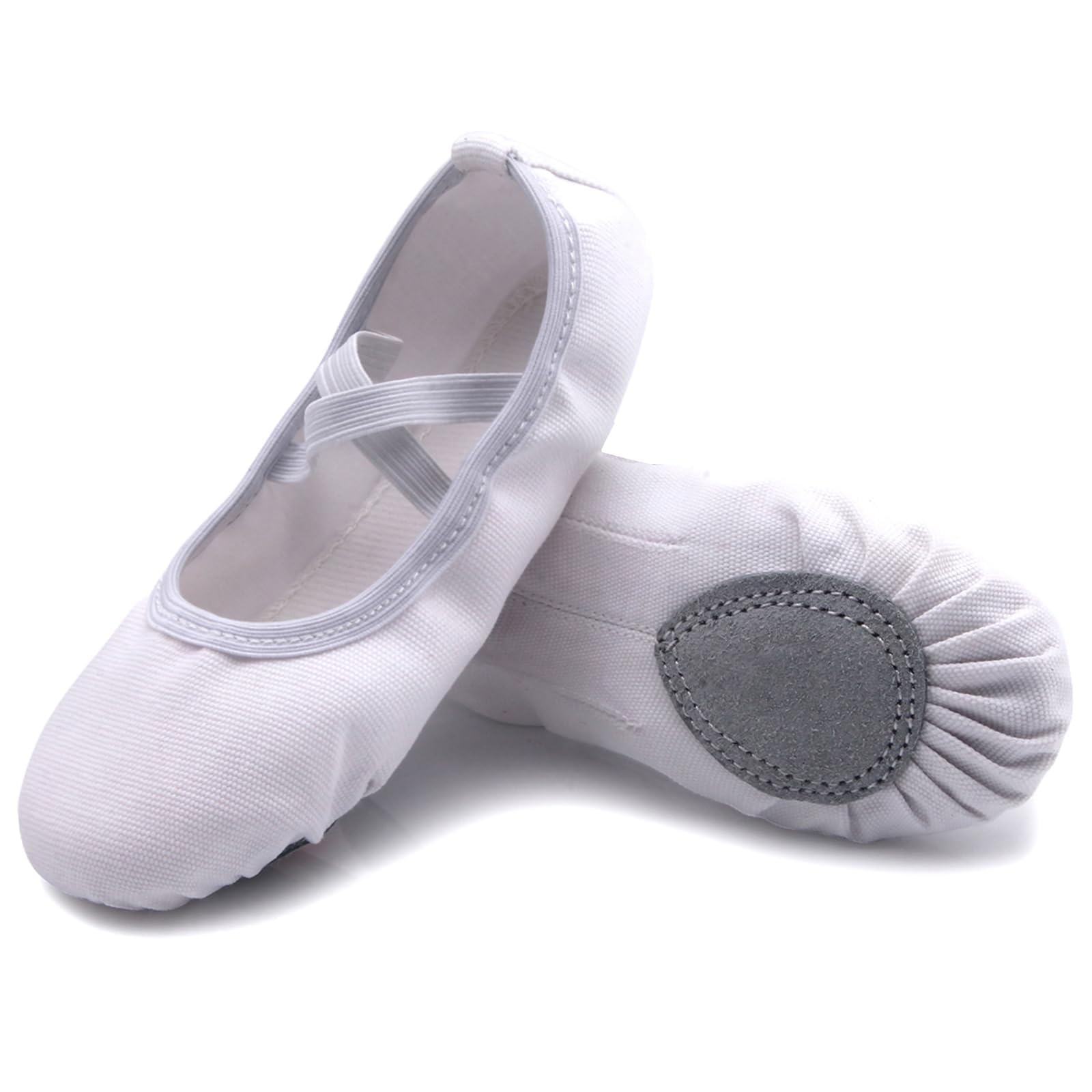 Uniuni Split Leather Sole Ballet Flats for Kids and Adults (We recommend buying 
