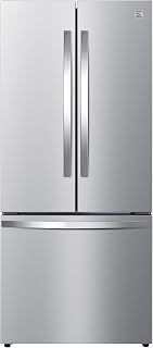 Kenmore 17.5 cu. ft 30" Wide French Door Refrigerator - FPR Stainless Steel | Counter Depth, Ice Maker, Accela Chill, Adjustable Shelving, Fingerprint Resistant Stainless Steel, ENERGY STAR Certified
