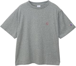 半袖Tシャツ 半袖 丸首 Relax Fit 綿100% COTTON USA ワンポイントロゴ刺繍 ガーメントウォッシュ ショートスリーブTシャツ ウィメンズベーシック
