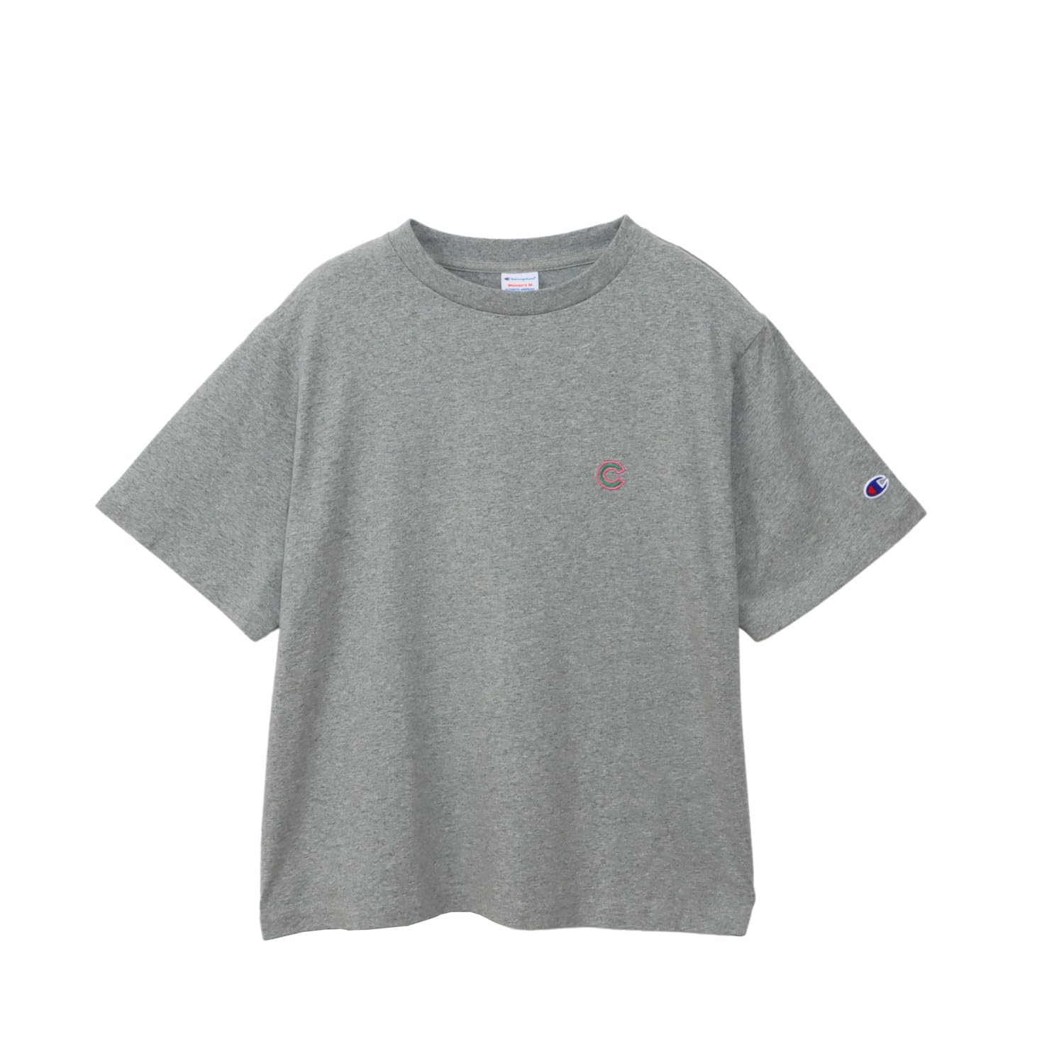 半袖Tシャツ 半袖 丸首 Relax Fit 綿100% COTTON USA ワンポイントロゴ刺繍 ガーメントウォッシュ ショートスリーブTシャツ ウィメンズ