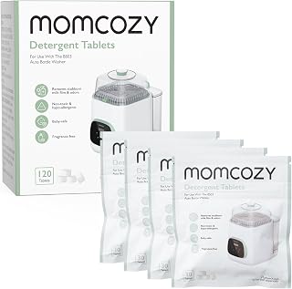 Momcozy Official Washing Block, 120 Tablets for KleanPal Pro Baby Bottle Washer – Effective Cleaning & Odor Removal