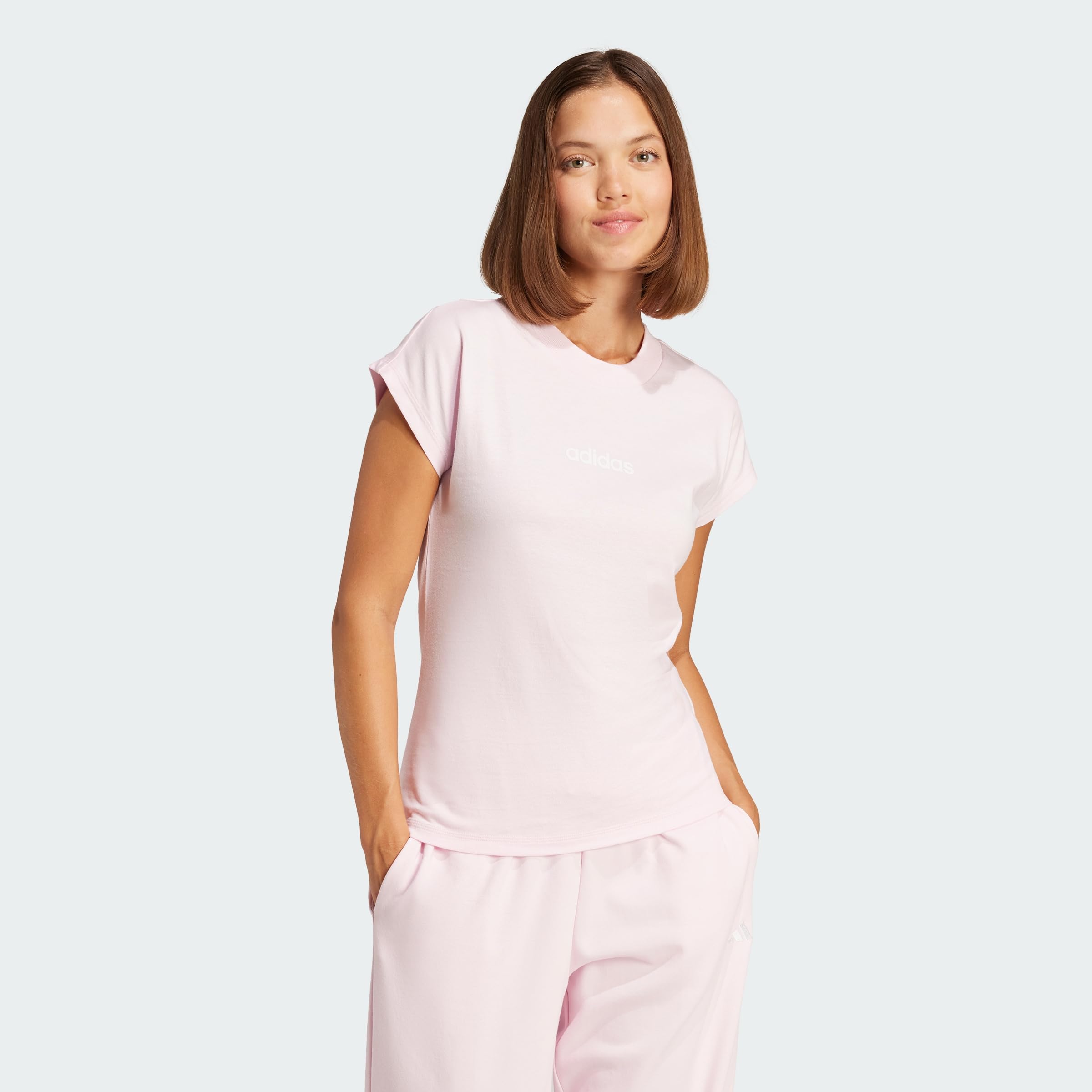 adidas Women's Essentials Linear Cotton T-Shirt