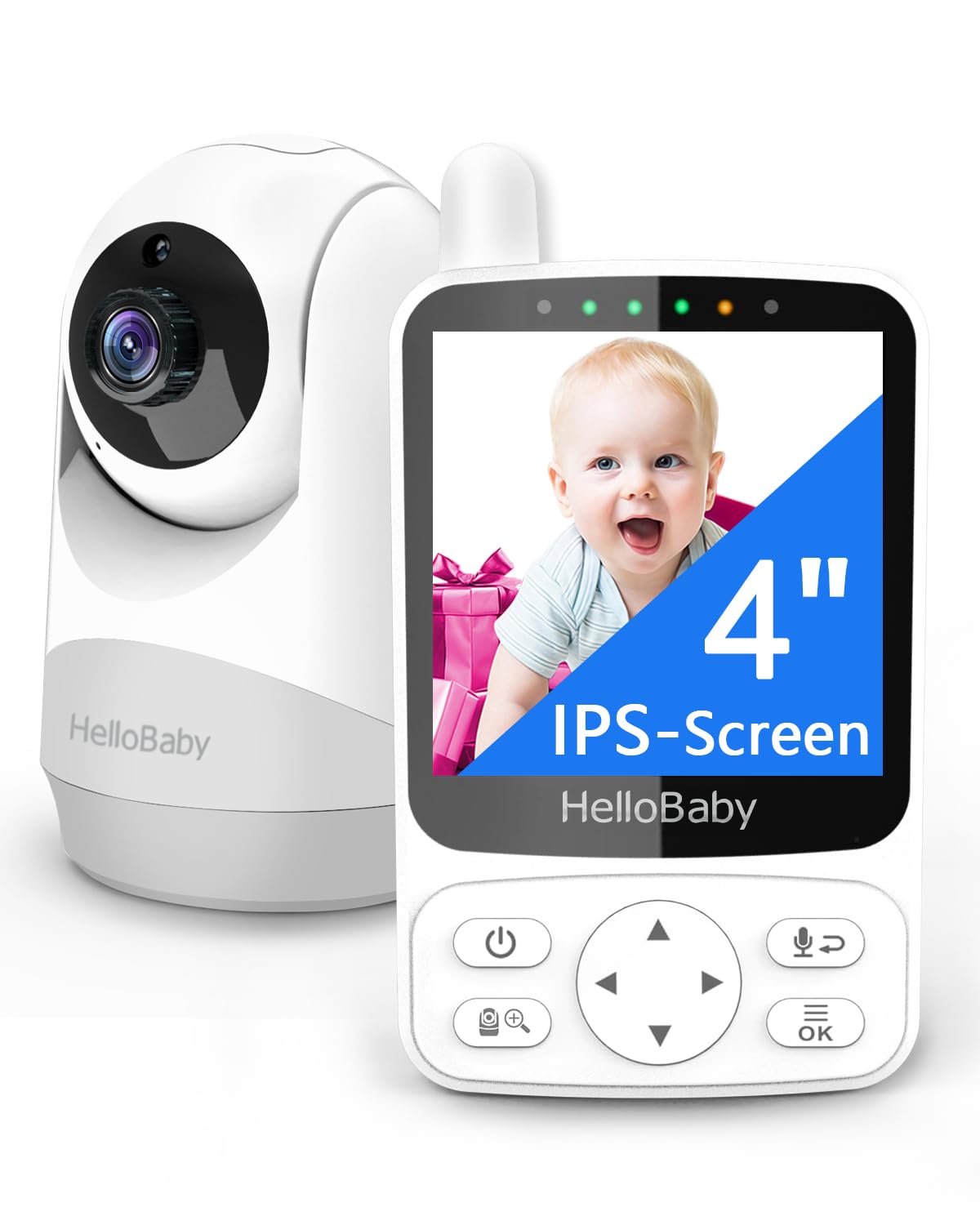 HelloBaby Baby Monitor,29-Hour Battery Life,Upgrade Baby Monitor with Camera and