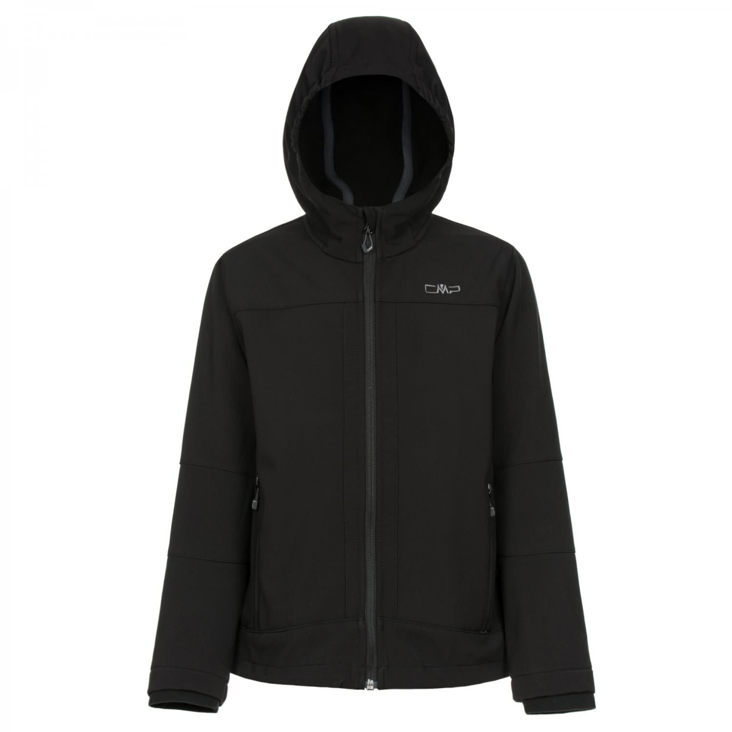 CMP Children's Jacket with Fixed Hood Unisex – Children and Teenagers, Black 00,