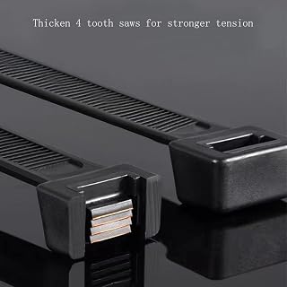 100 Pieces PA66 UV Resistant Nylon Cable Ties for Indoor and Outdoor Use, Great for Bundling and Securing Objects (Black, 4 Inch)
