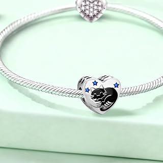 1PC Silver Cute Claw Dog Cat Bead Series for Women